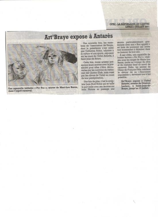 article presse 2001
